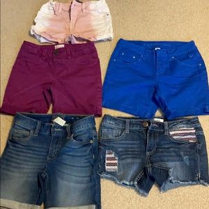 Lot of girls jean shorts size 10
